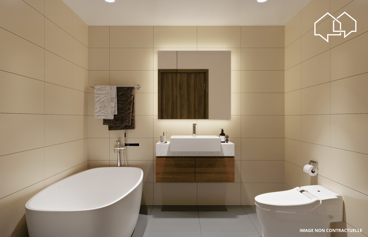 Appartement de 3.5 pièces dans les combles (bâtiment 1 - lot 6) - Salle de bain
