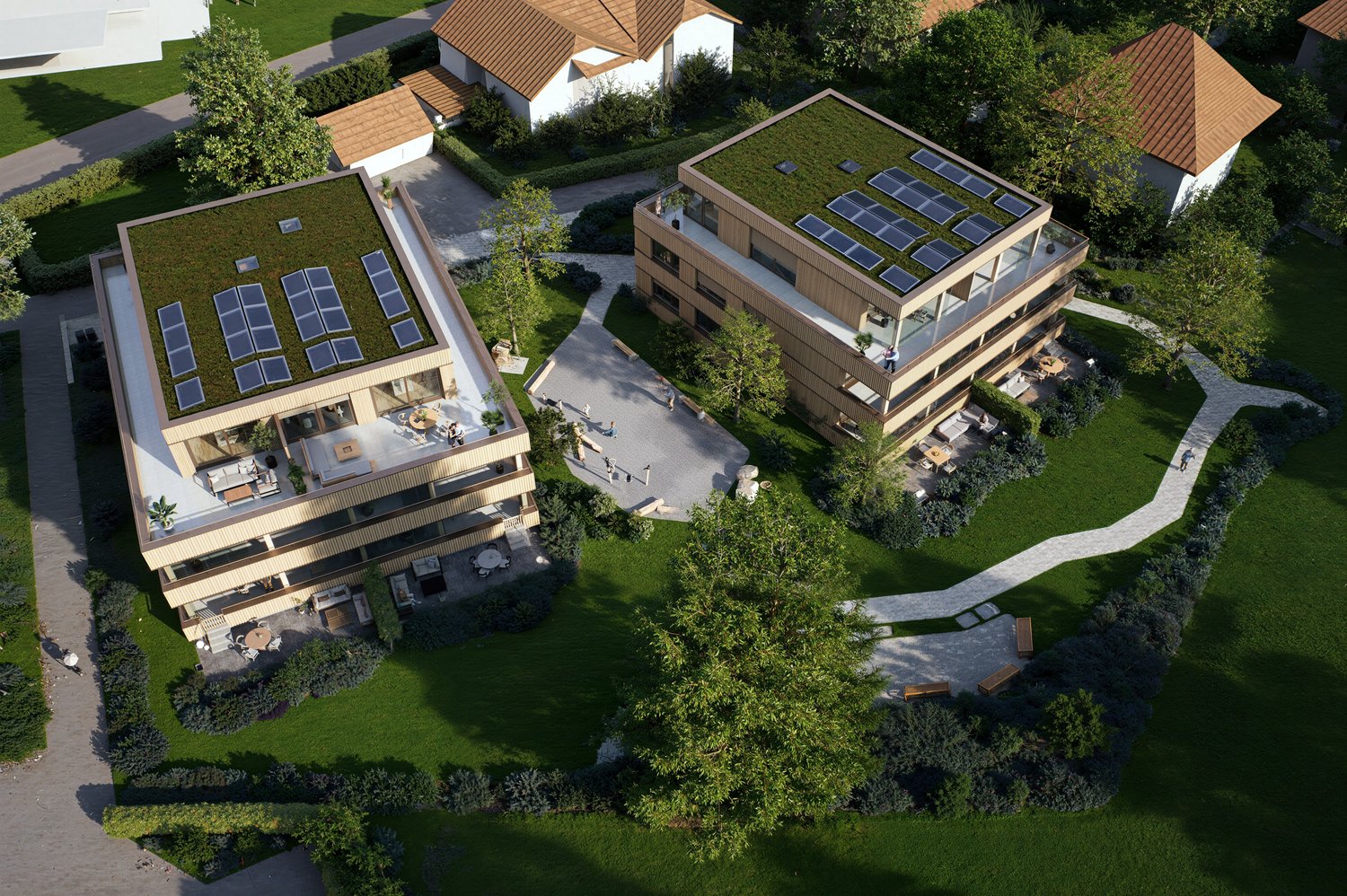 Wohnen im Park - Fünf luxuriöse Eigentumswohnungen in Goldach -  Bild 5