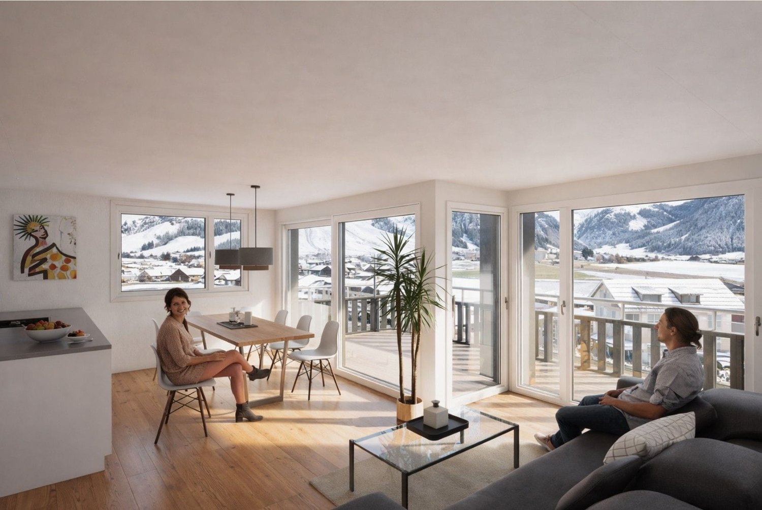 NEUBAU - 4.5-Zimmer-Wohnung mit Seesicht in Euthal - Bild 3