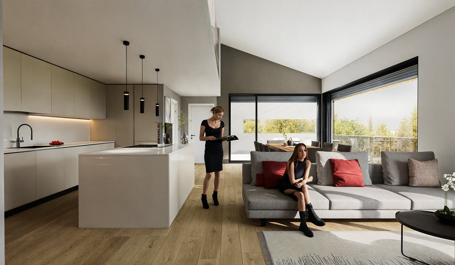 RAFFINATO E NUOVO 4.5 LOCALI CON GIARDINO PRIVATO A BOSCO LUGANESE - Bild 5