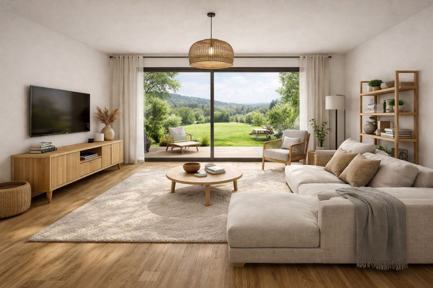 3,5 pièces vis-à-vis nature et cours d'eau - Corban - Appartement sur plan - Bild 1