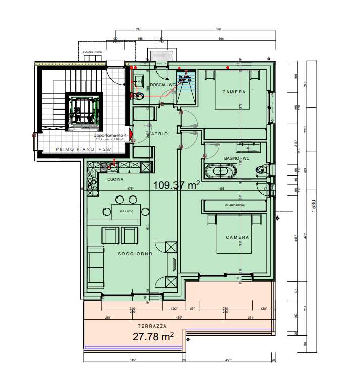 Residenza di pregio a Comano, Vendesi Appartamento 3.5 locali 1Piano - Bild 7