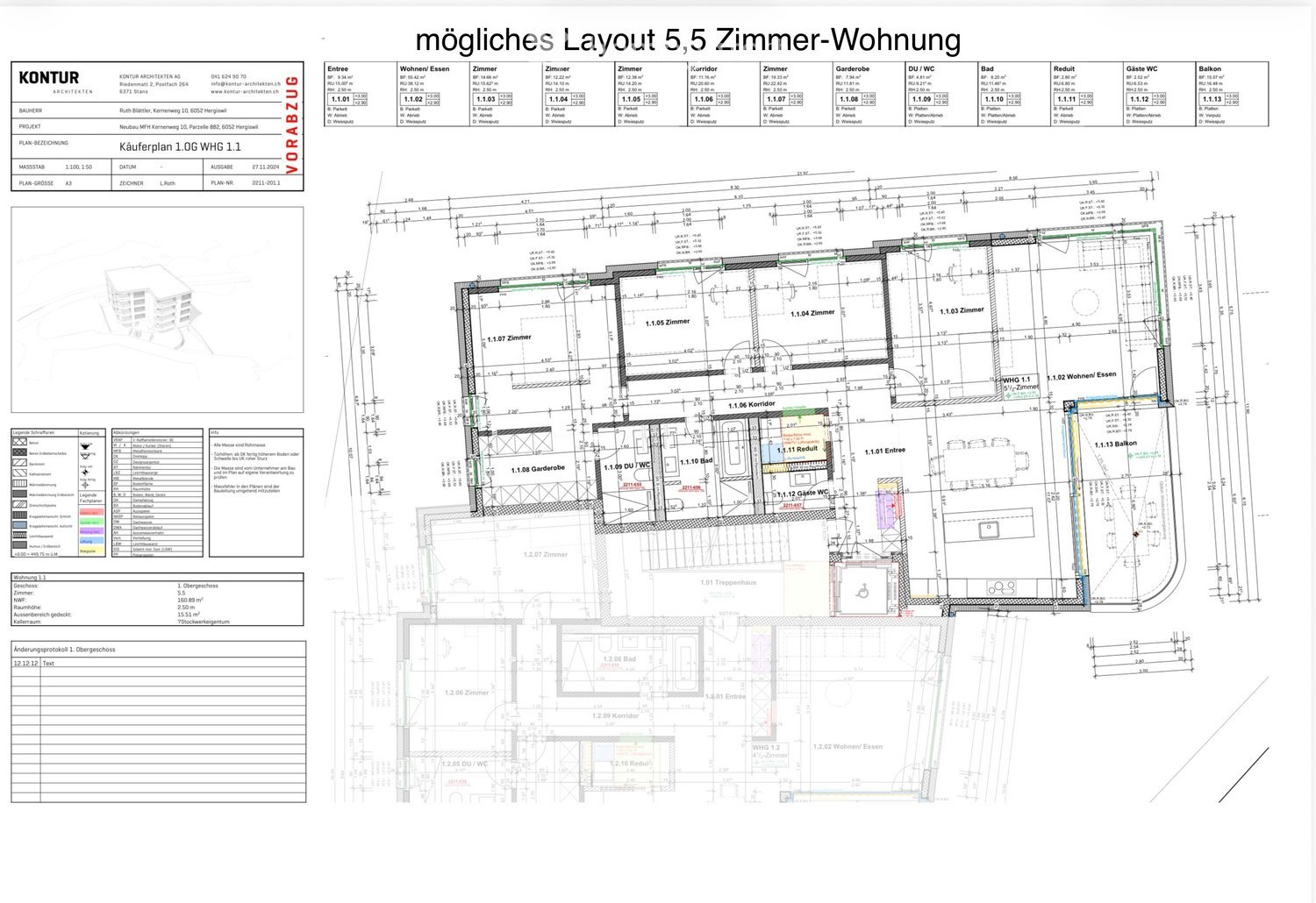 Moderne 4.5- oder 5,5-Zimmer-Wohnung mit tollem Blick  in Hergiswil -  Bild 2