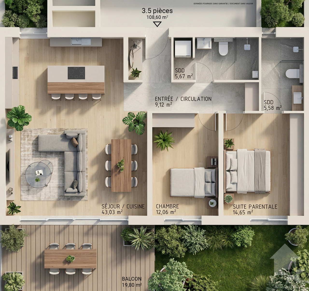 Spacieux appartement 3.5 pièces en attique dans une nouvelle promotion -  Bild 2