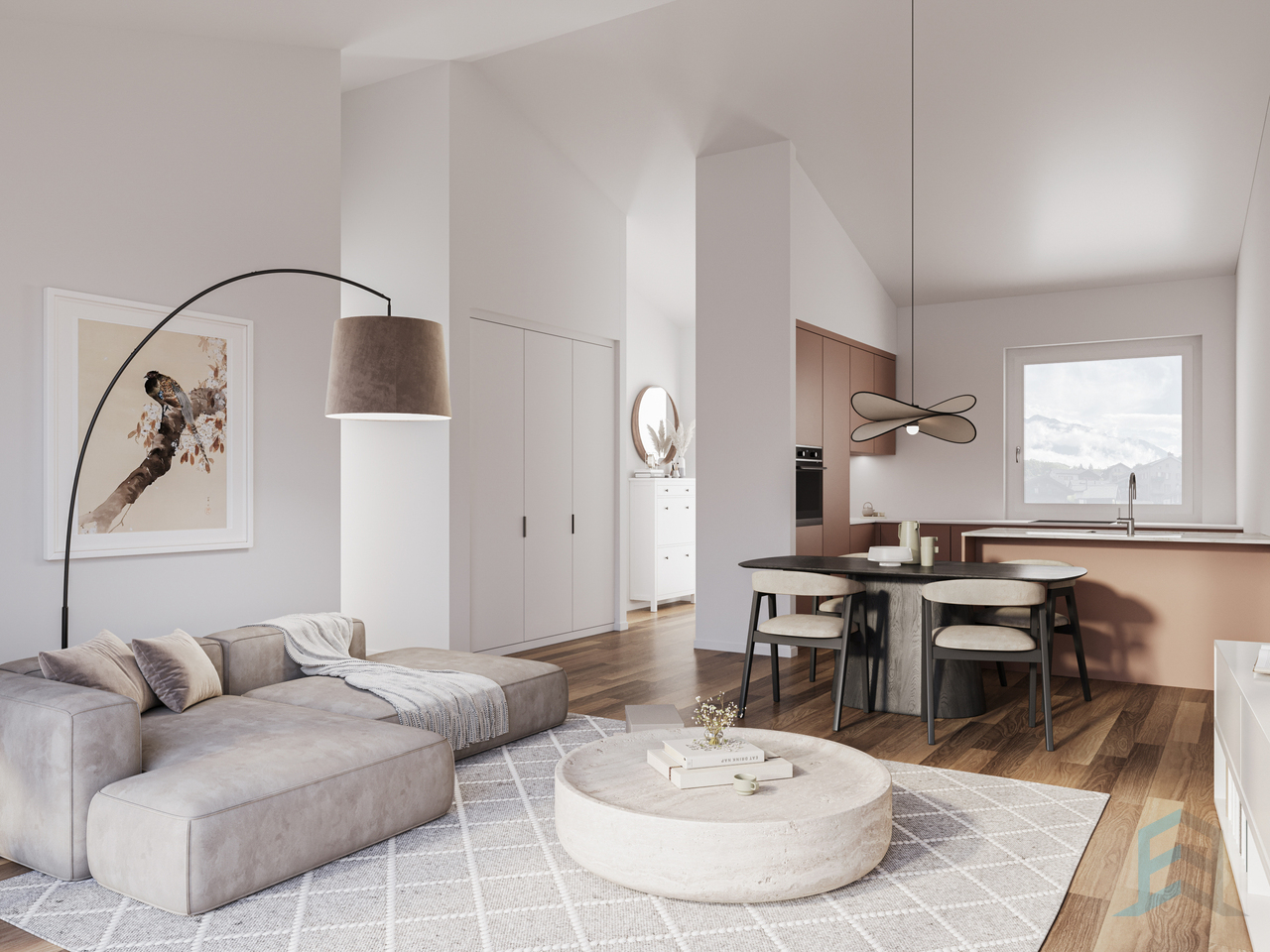 Superbe appartement 4 ½ pièces dans un projet de 7 unités à Villa - Résidence St-Charles - Cuisine / St-Charles Residence - Küche / Résidence St-Charles - Kitchen