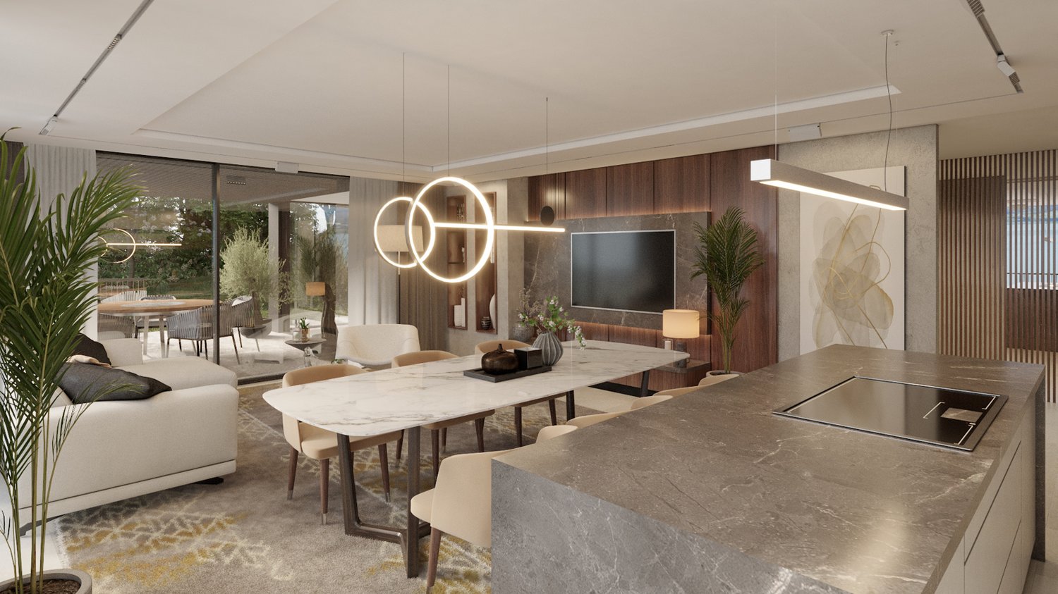 Gartenwohnung der besonderen Art - Wohnbereich