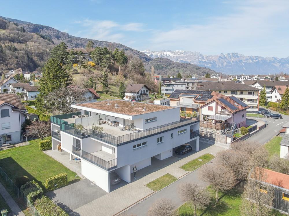 attraktives Immobilienpaket - zwei MFHs an zentraler Lage - Drohnenaufnahme Gärtli 31a