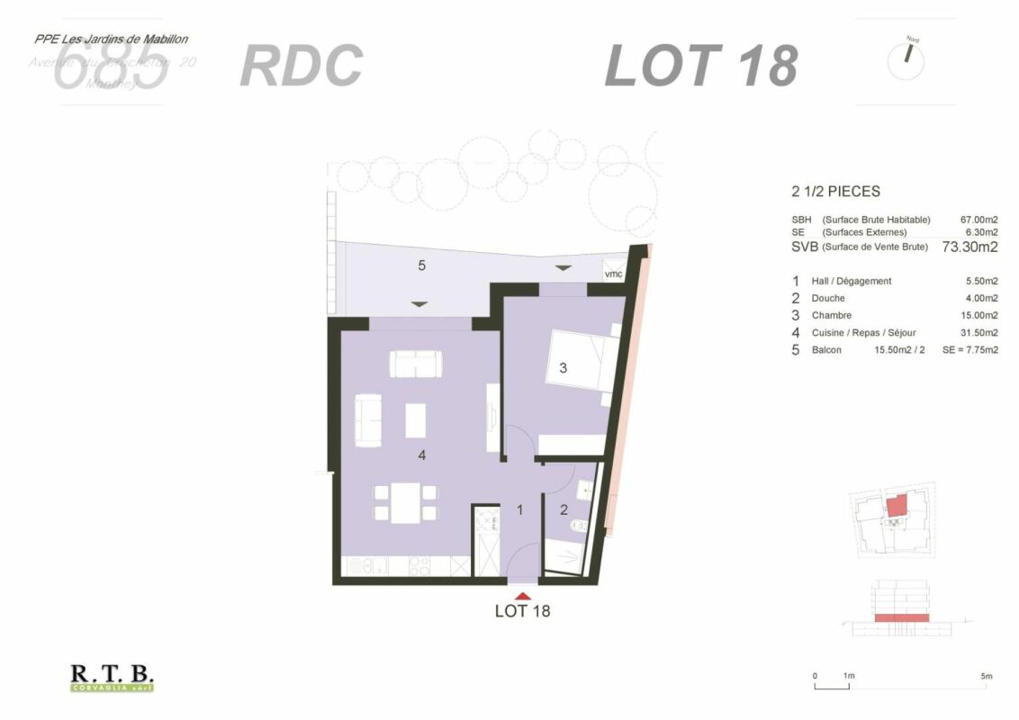 Appartement 2.5 pièces à Monthey -  Bild 9