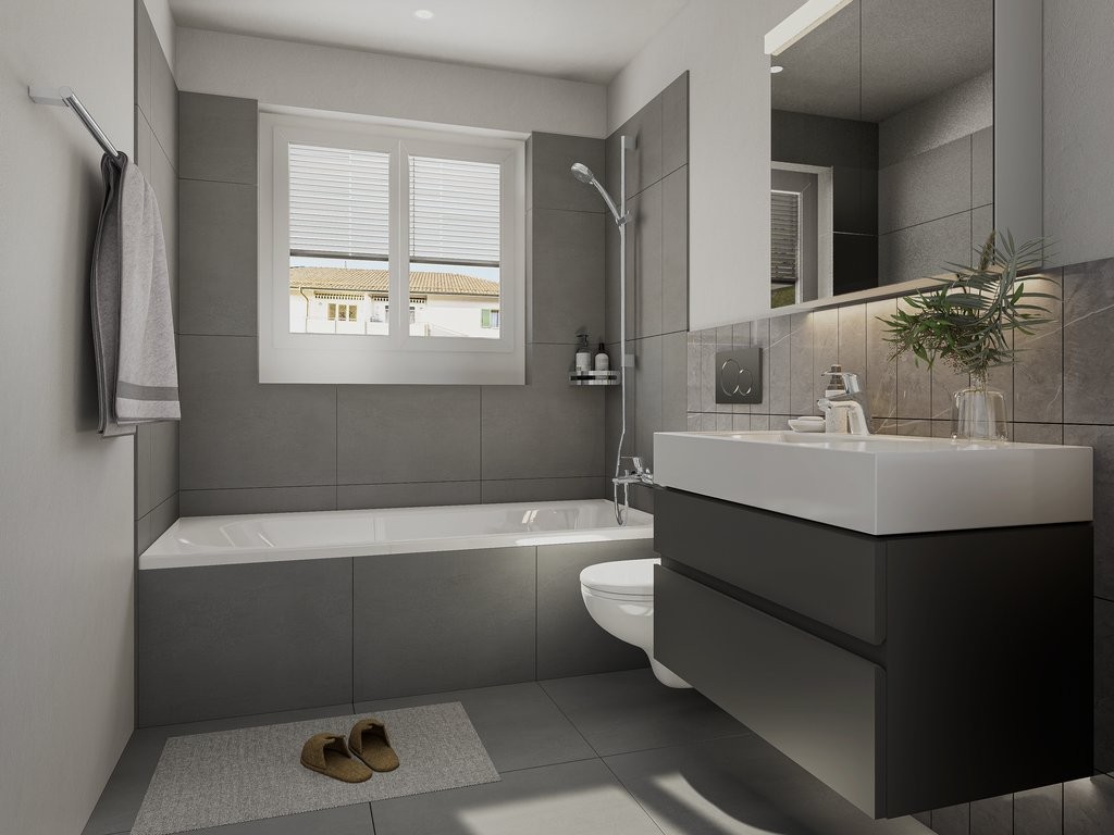 SORA-LIVING: Exklusive Erstvermietung neu sanierter Wohnungen - Badezimmer