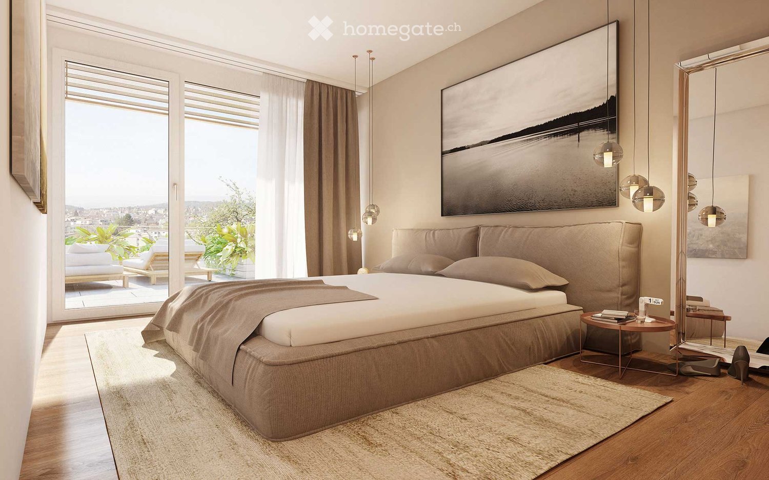 Top-Lage Luxus-3.5-Zimmer-Neubau-Wohnung schöner Aussicht in 5 min. Lenzburg - Bild 4