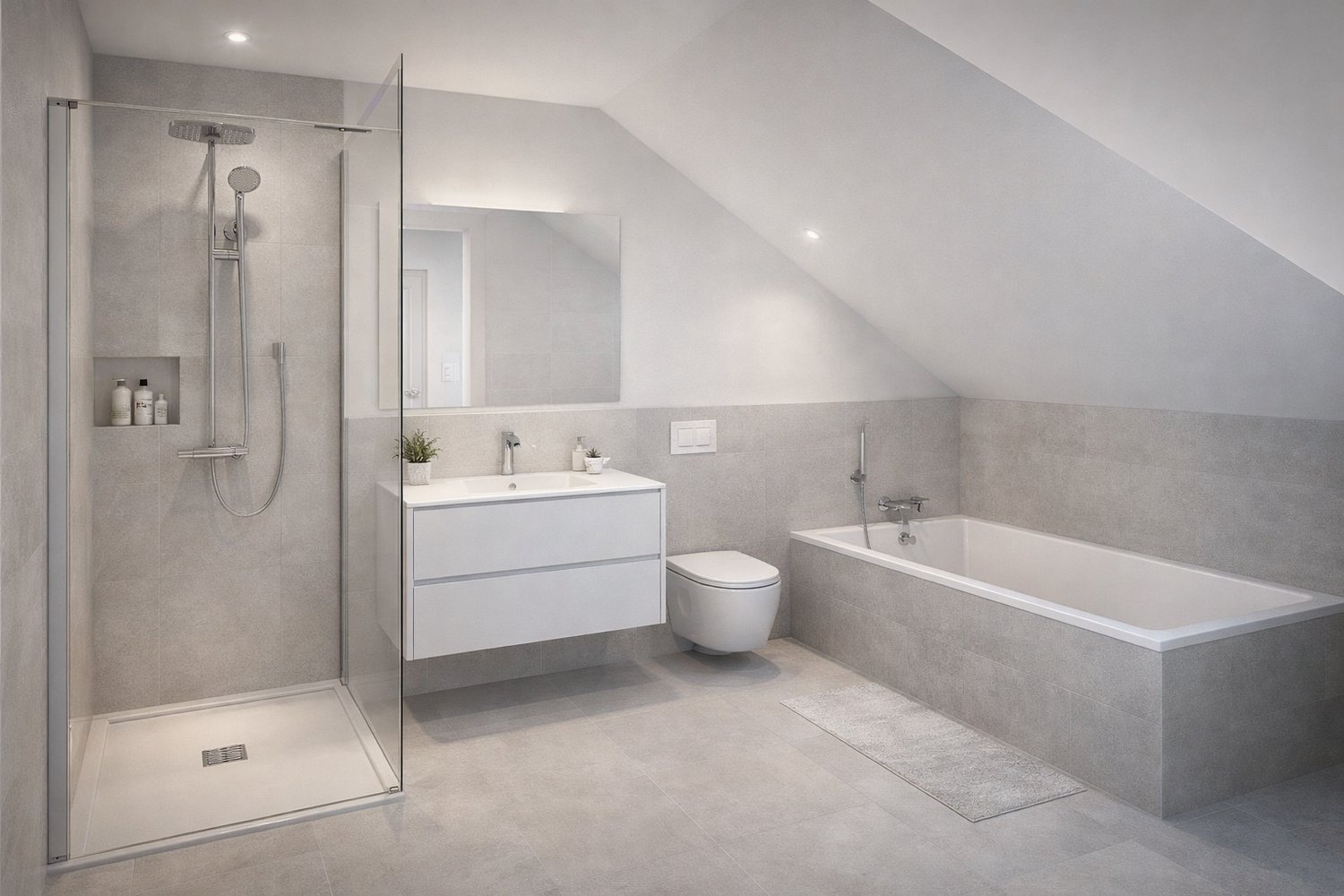 Duplex 5,5 pièces vis-à-vis nature et cours d'eau - Corban - Appartement sur plan - Bild 7