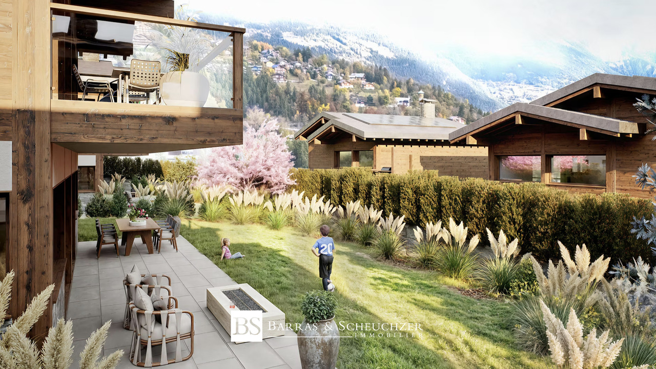 300m2 de luxe alpin - chalet en construction - Terrasse et jardin