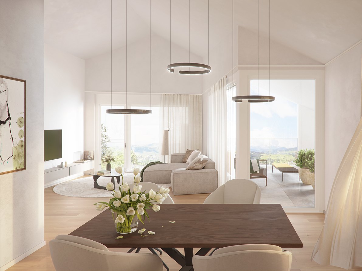 Wohngenuss pur: 4 1/2 Zi.-Gartenwohnung mit Traumausblick auf Alpstein - Bild 2