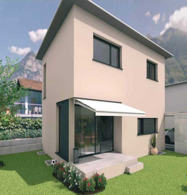 Freistehendes 4.5-Zimmer-Einfamilienhaus mit Garten und Carport in PrositoCasa indipendente di 4,5 locali con giardino e posto auto coperto a Prosito - Image 1