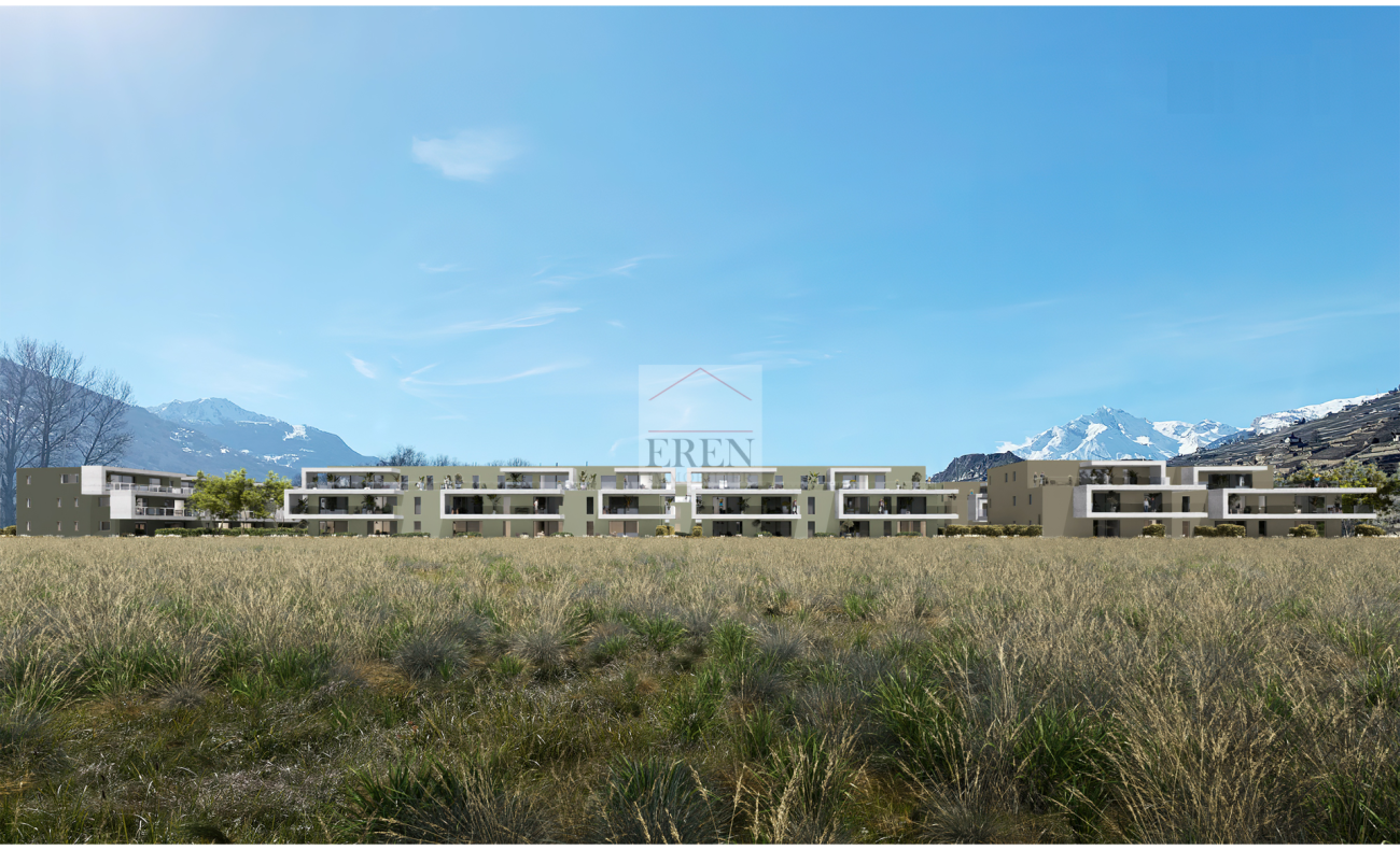 Spacieux attique 4,5 pièces avec terrasse panoramique de 63 m2 - Résidences Alegria à Uvrier (Sion) - Attique 4,5 pièces à vendre