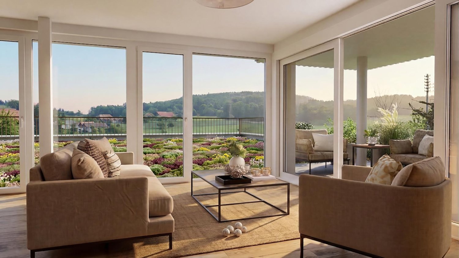 4,5-Zimmer-Neubau-Eigentumswohnung mit Weitblick in Lüterswil (Bucheggberg) - Bild 1