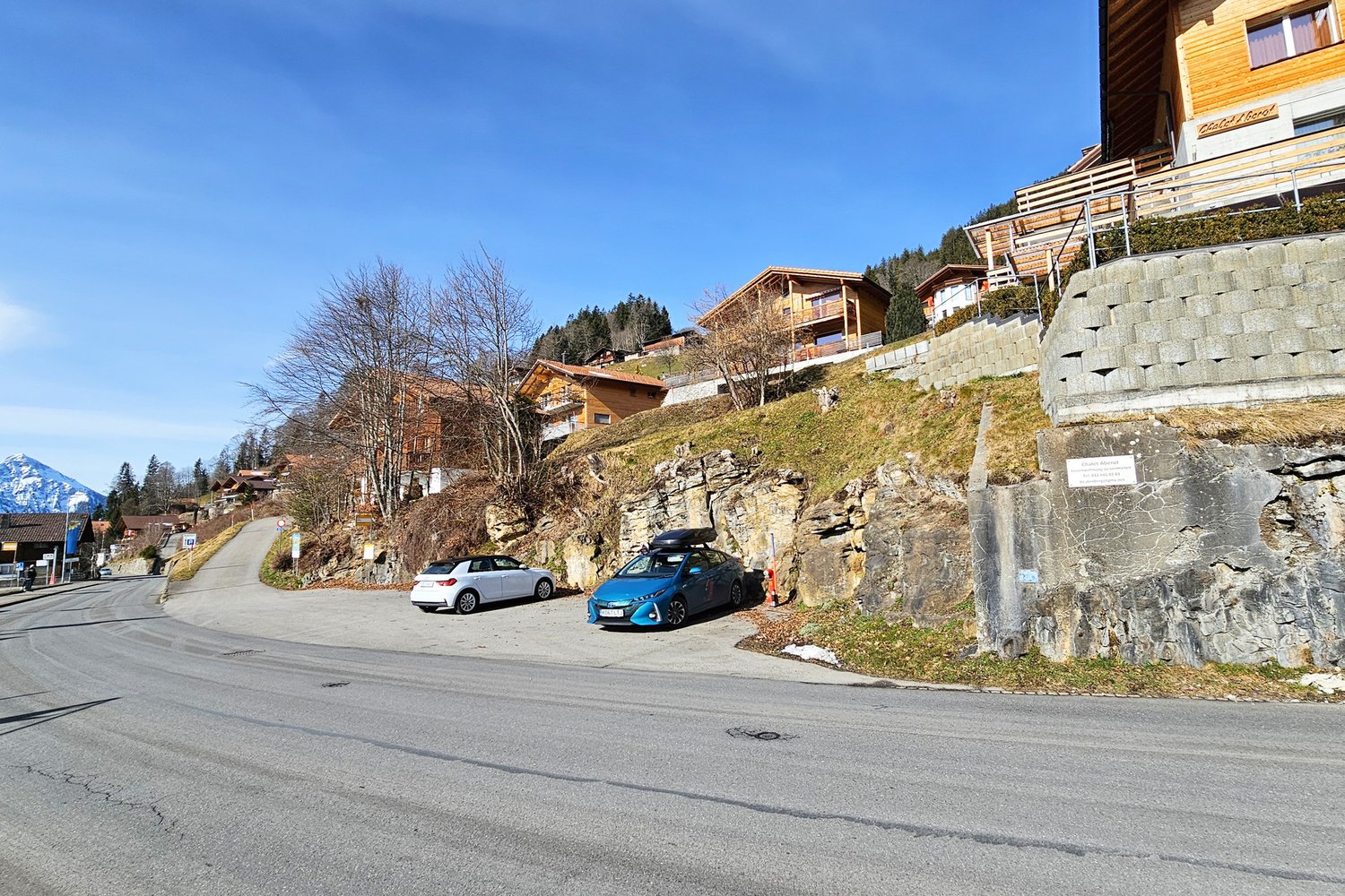 Neubau 6-Zimmer-Einfamilienhaus mit herrlichem Bergblick - Ansicht Parzelle Südost
