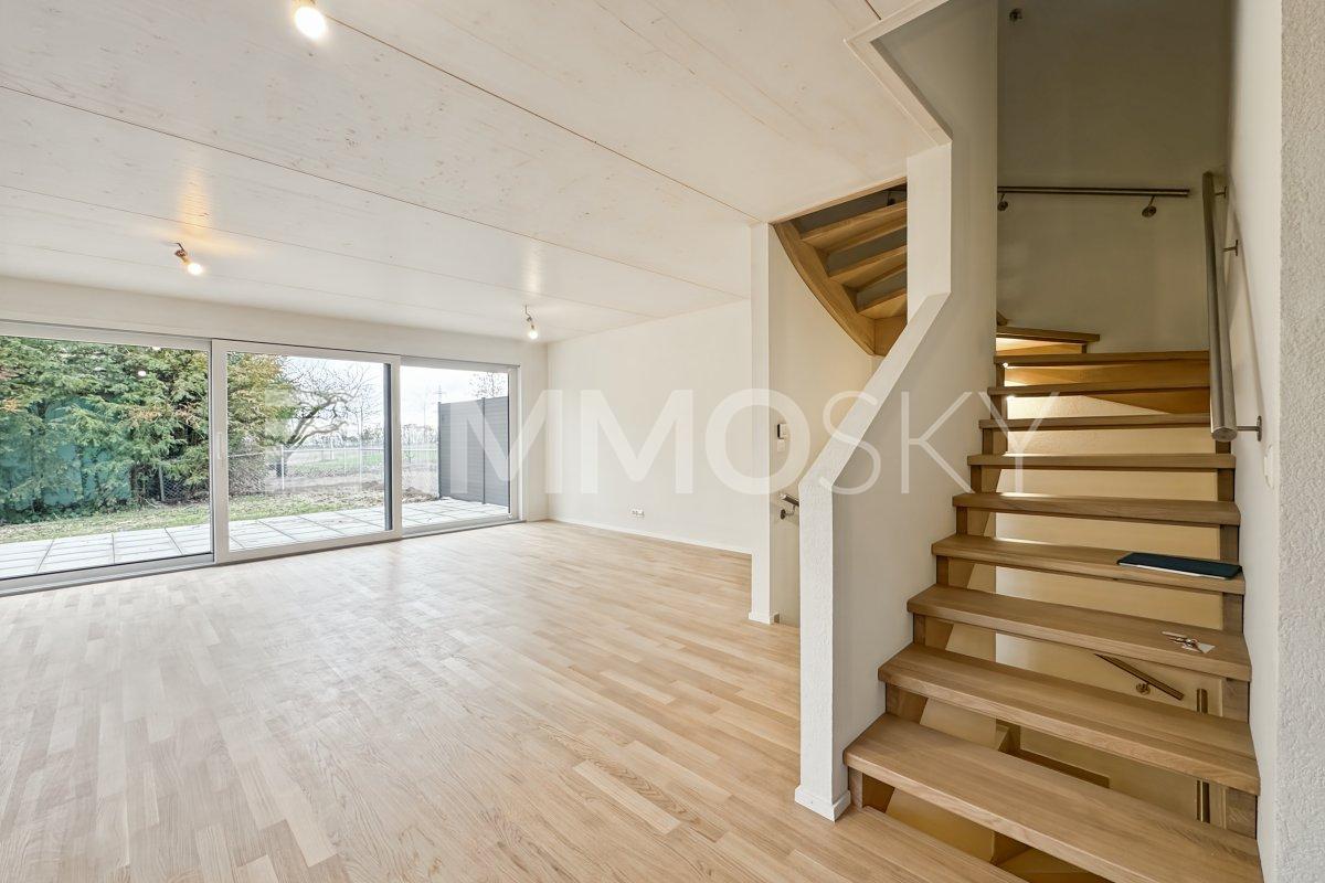 Rare à Echichens: Maison jumelle neuve aux portes de Morges - Séjour lumineux