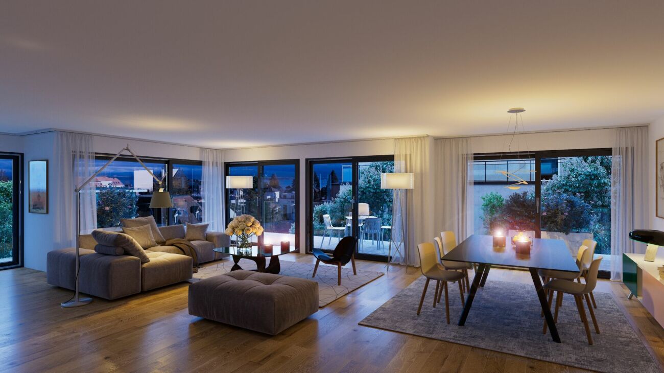 Vastes appartements de 4,5 pièces: 124m2 et 37m2 de balcon - Bild 1