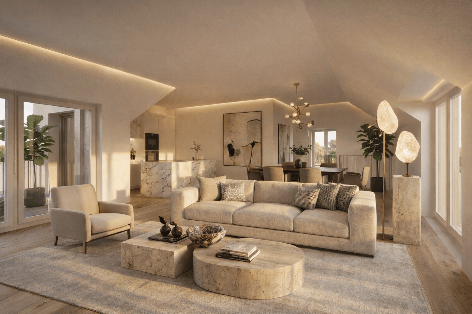 Luxuriöse 3.5-Zimmer Attikawohnung im Neubau mit architektonischer Eleganz + exklusiver Dachterrasse - Bild 5