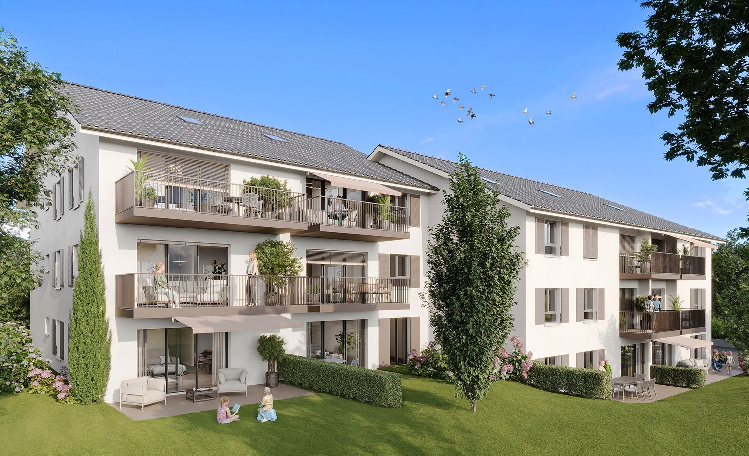 AUX PORTES D'ESTAVAYER LE LAC BUREAU DE VENTE - Bild 1