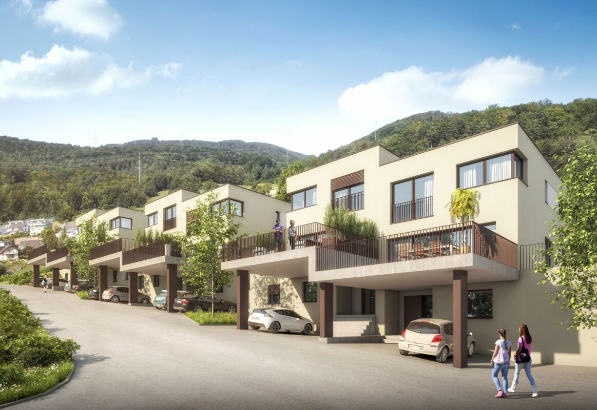 NEUBAU: Moderne DEFH mit Weitsicht, Häuser A-D - Aussenansicht