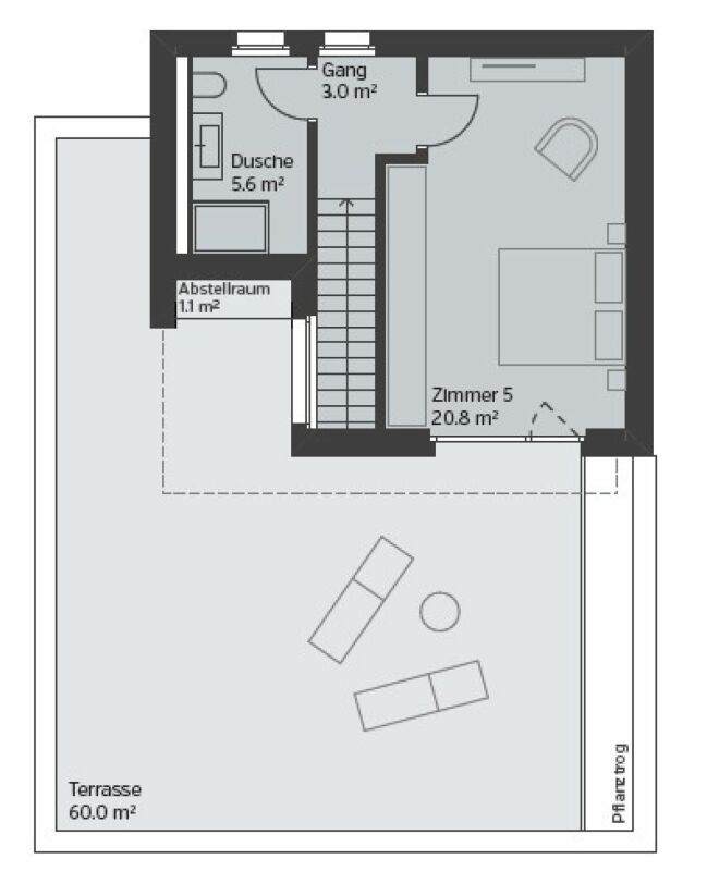 EINFAMILIENHAUS - UNTERDORF MÖNTHAL - Zeitgemässe Architektur mitten im Grünen - Bild 5