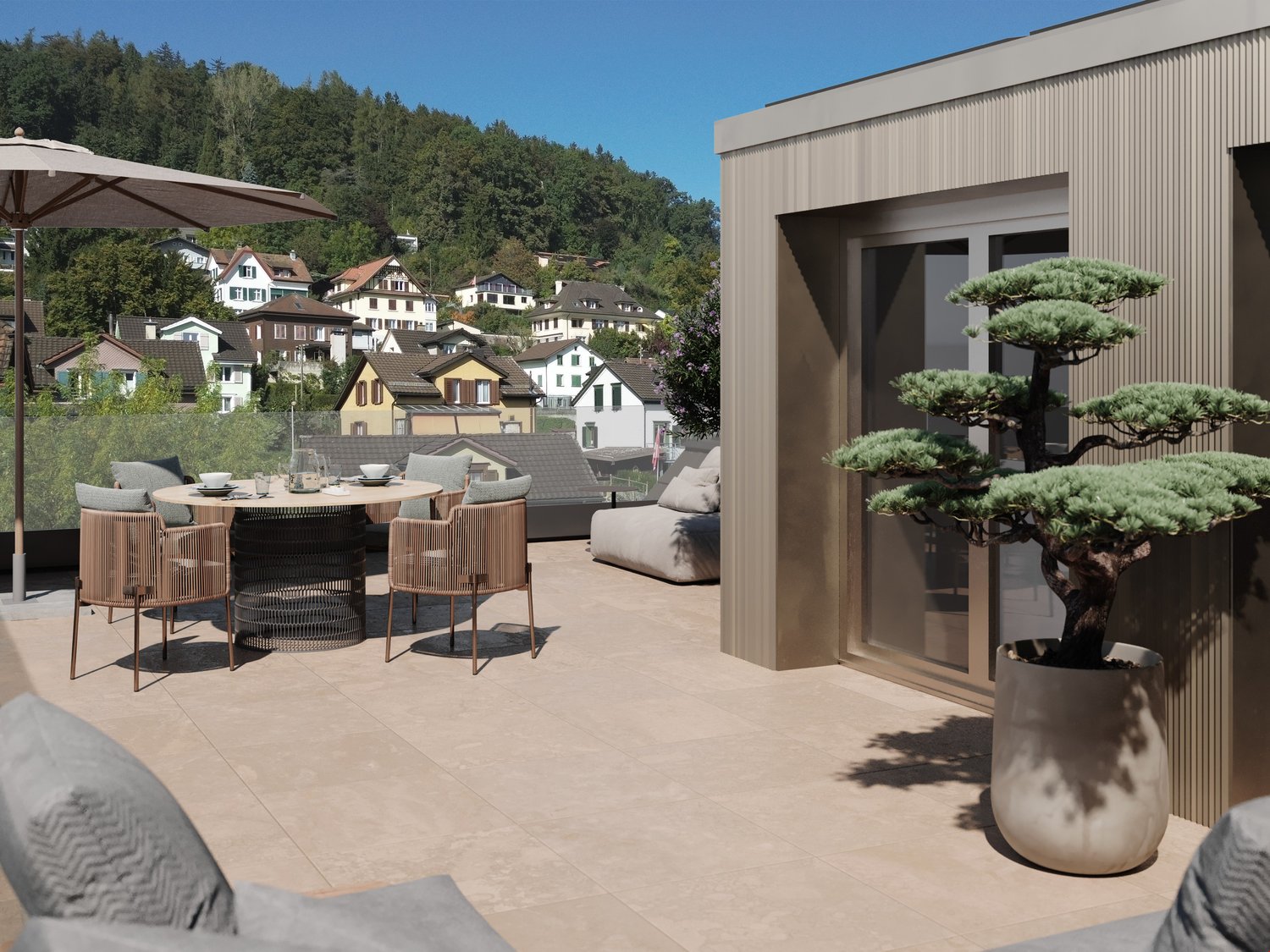 letzte Wohnung im «B27» - «B27» Attikaterrasse 3.B