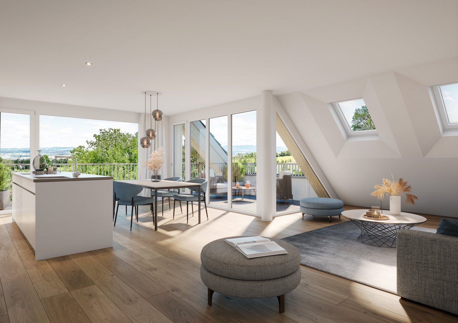 Neue Dachmaisonettewohnung an schöner Aussichtslage -  Bild 1