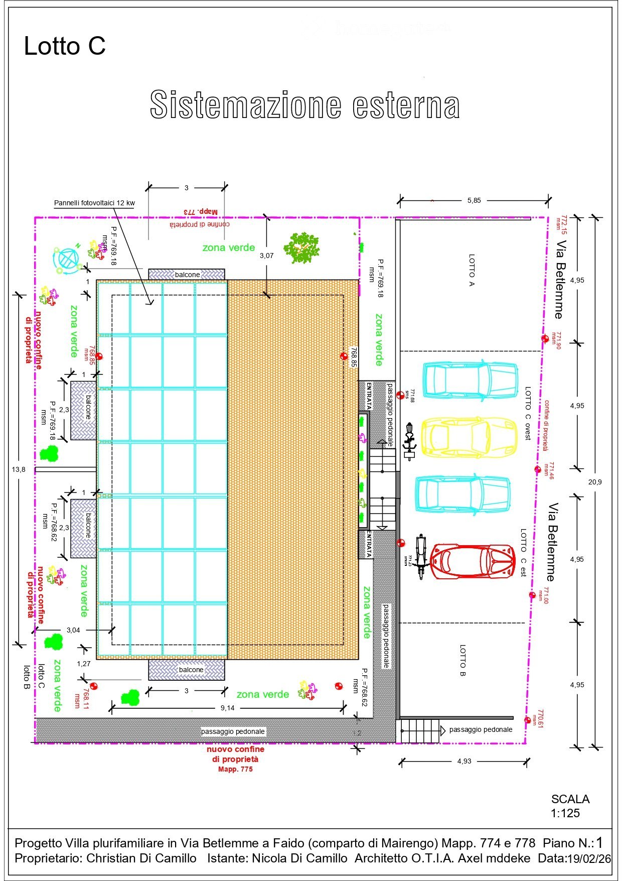Appartamento 3 vani di nuova costruzione in villa familiare - Bild 2