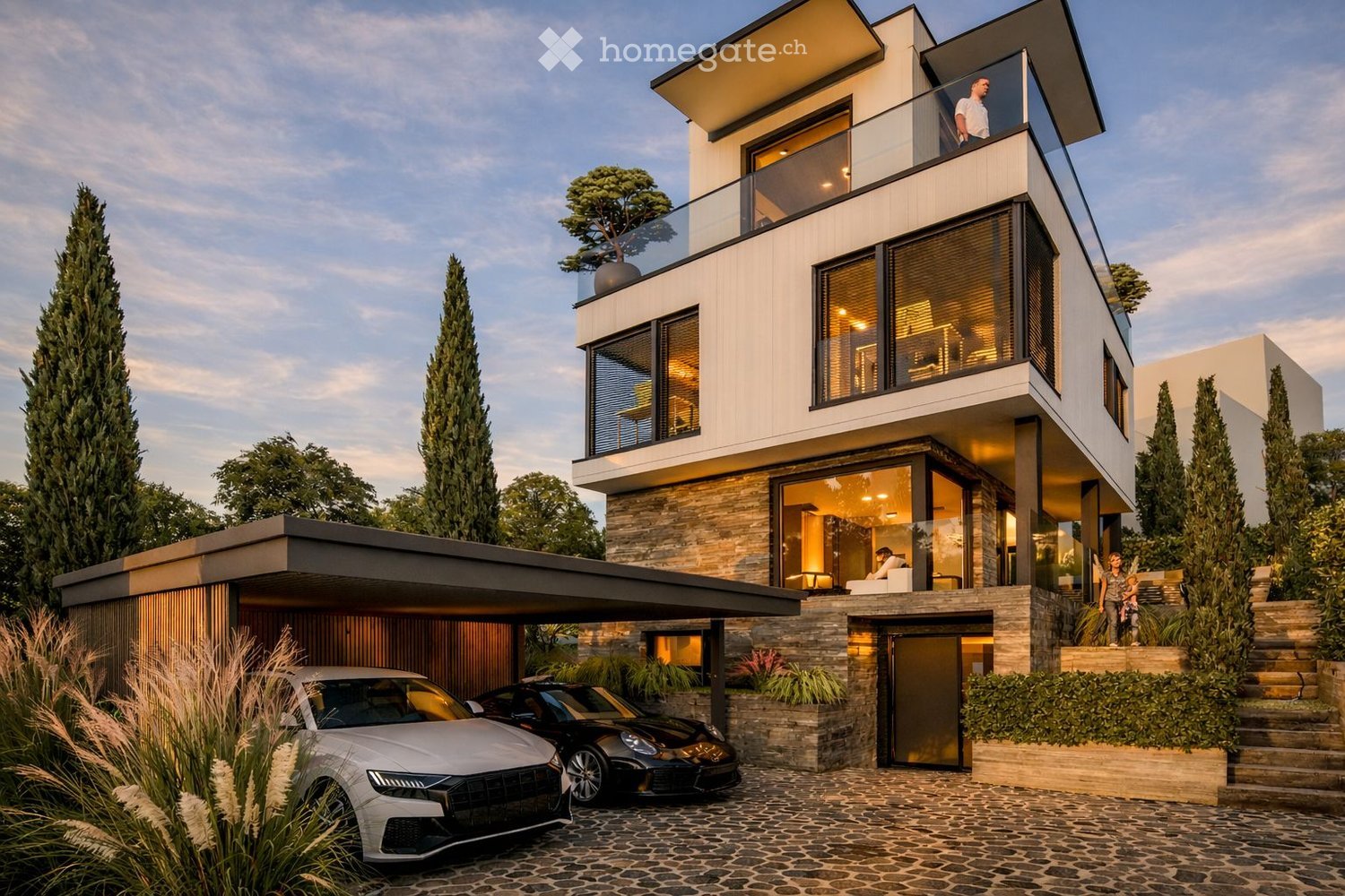 Exklusives, freistehendes 8.5-Zimmer-Einfamilienhaus an Toplage mit Aussicht in Binningen -  Bild 12