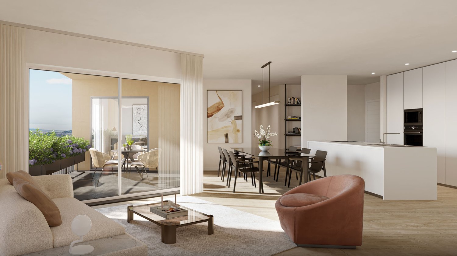 Wohnpark Längg - Wohnen neu gedacht - Innenvisualisierung Wohnen