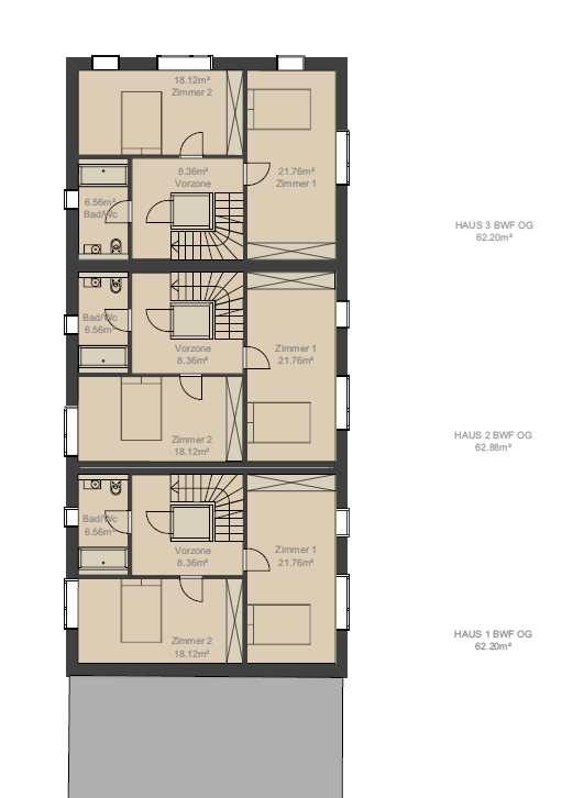 Haus 1 - Reiheneinfamilienhaus mit Lift - Bild 6