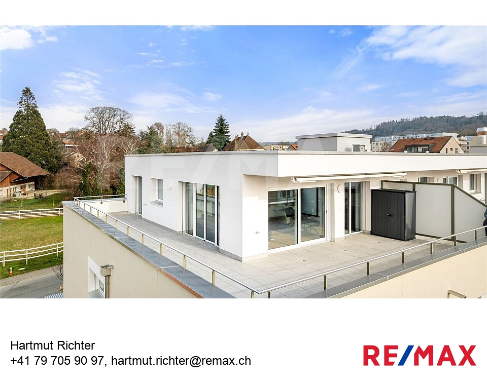 Magnifique attique meublé de 2,5 pièces avec terrasse de 65 m² à Avenches -  Bild 1