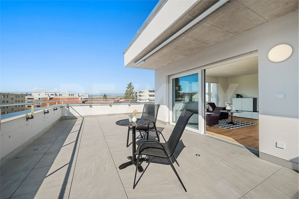 Magnifique attique meublé de 2,5 pièces avec terrasse de 65 m² à Avenches -  Bild 12