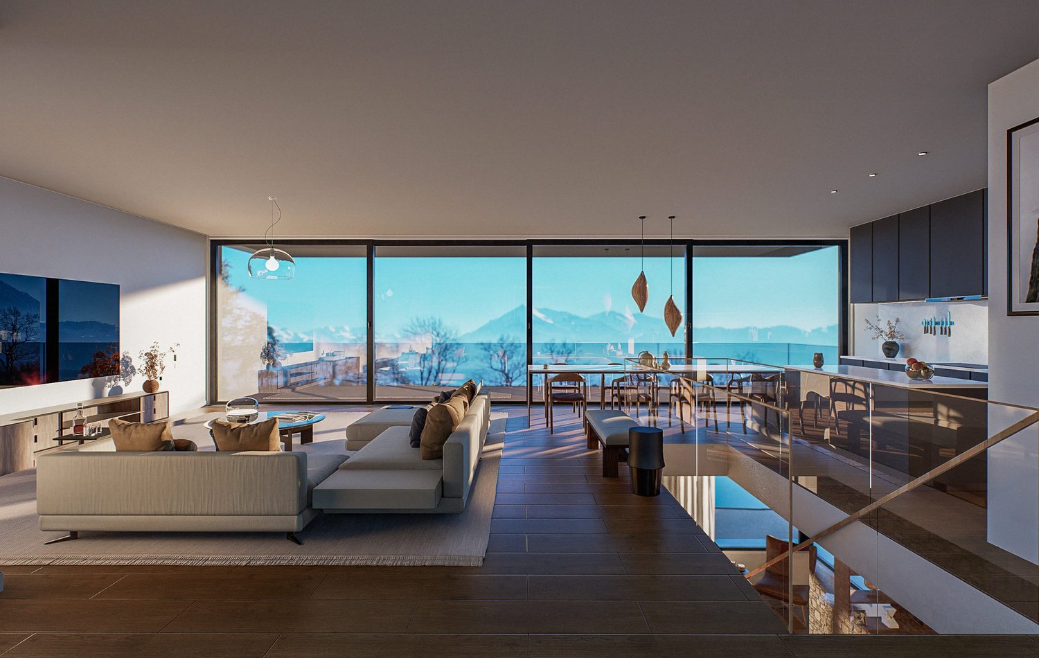 6.5-Zimmer-Villa mit Panoramasicht & Pool in Hünibach - Bild 6