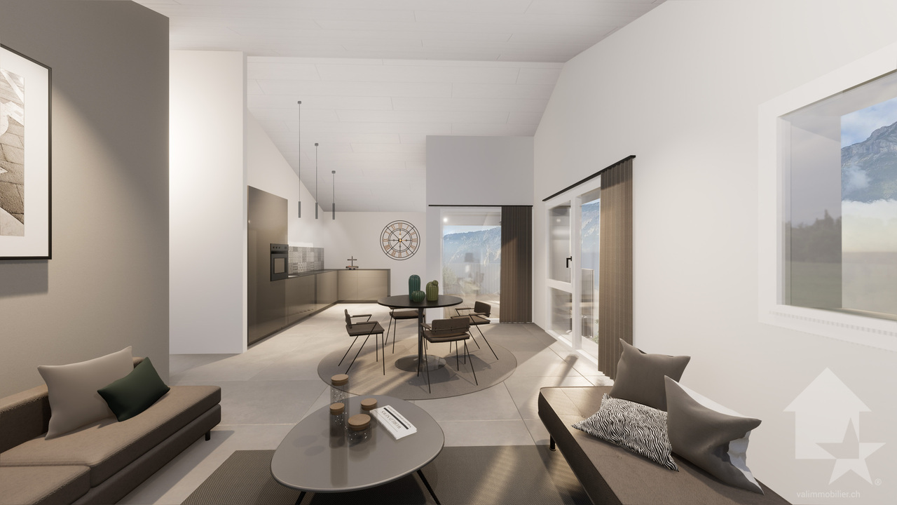 Appartement 4,5 pces de 133m2 avec jardin de 176m2 et 2 places de parc - Bild 7