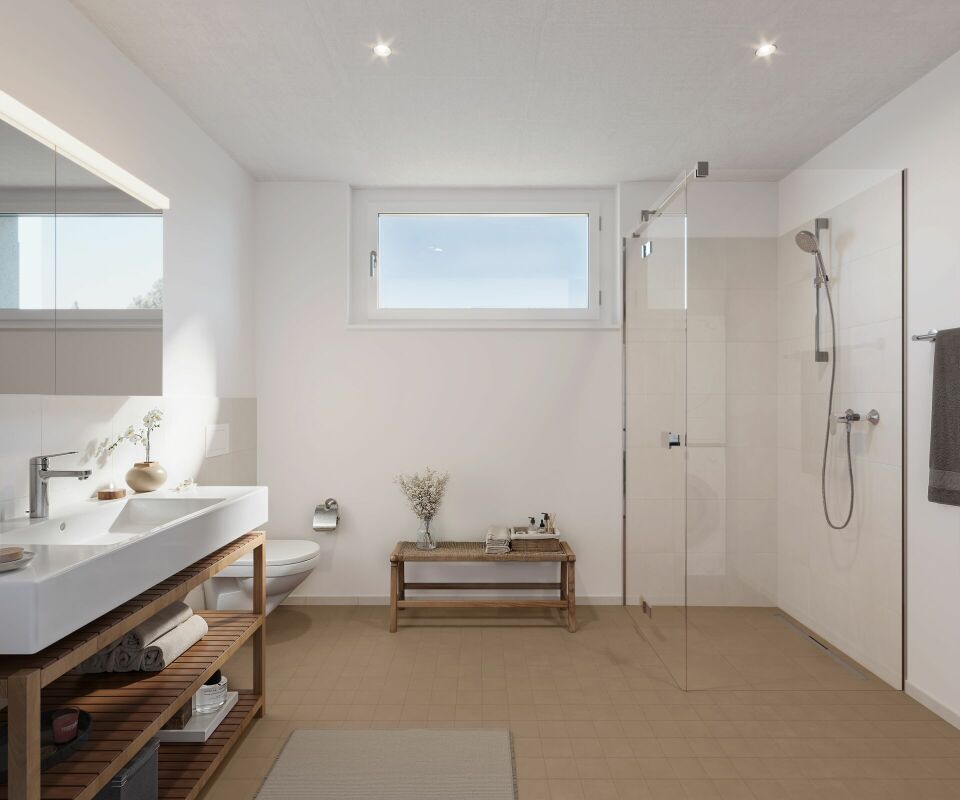 Erstbezug - Moderne 1 Zimmer-Wohnung in ruhigem Quartier - Badezimmer