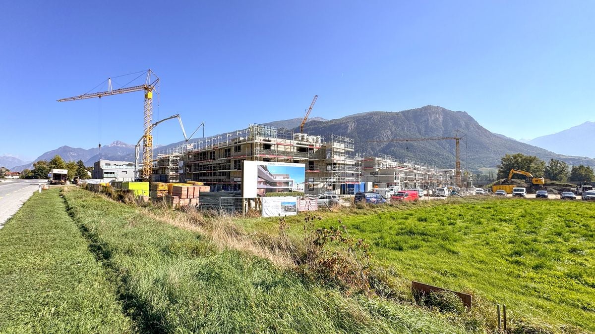 Résidence Alegria à Uvrier / Sion. - Chantier