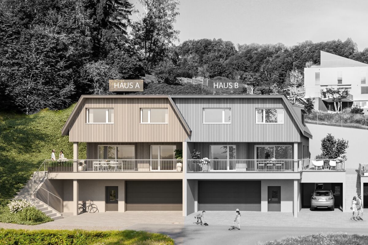 Wohnen mit Aussicht – Stilvolle neue Doppeleinfamilienhäuser - Bild 13