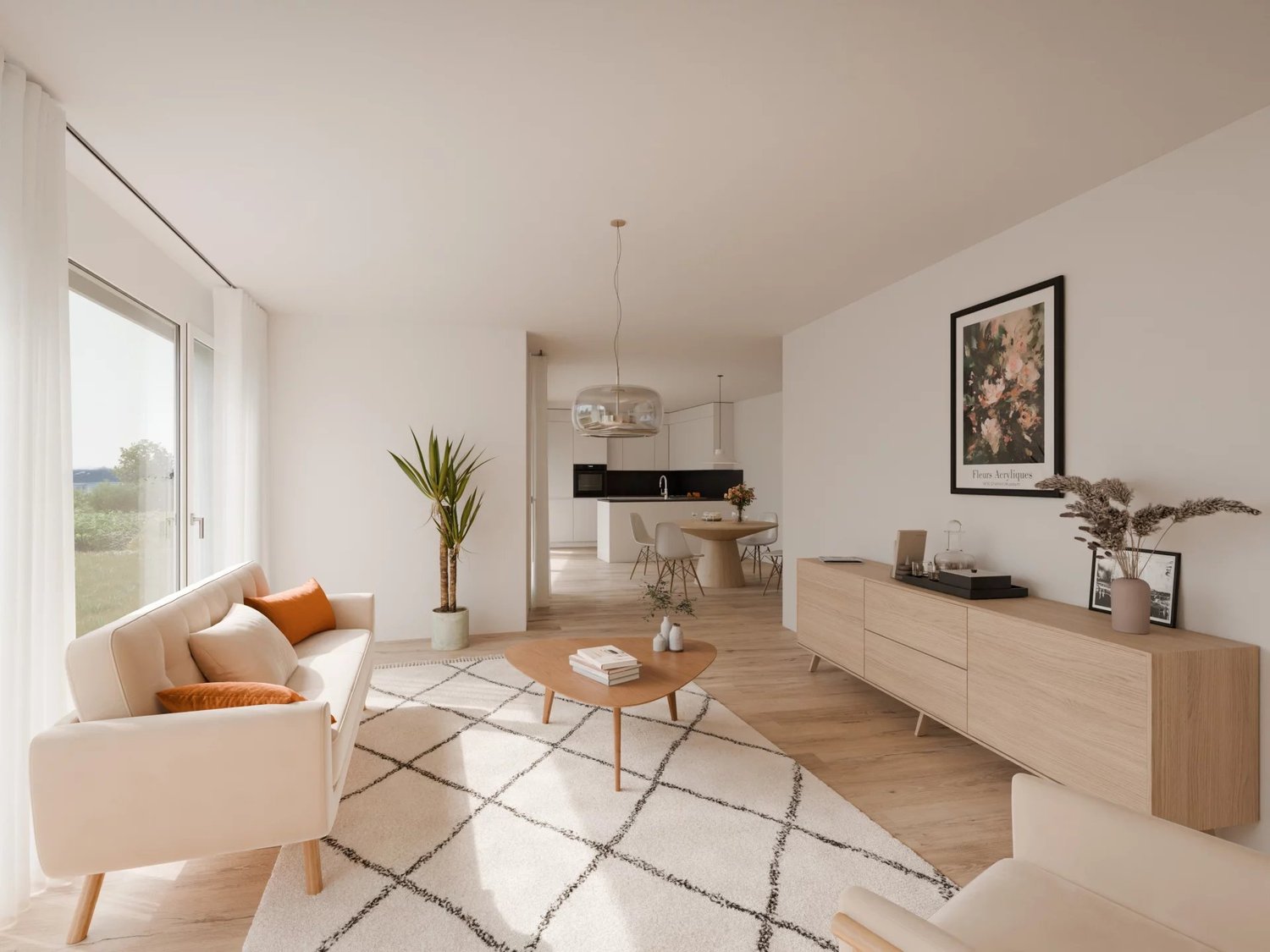 Les Capites - Appartement de 5,5 pièces avec jardin -  Bild 5