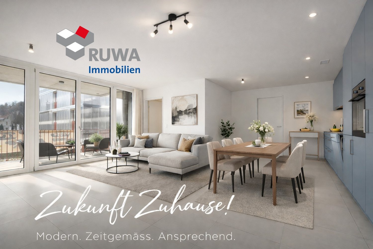 Ihre neue 3½-Zimmer-Eigentumswohnung mit Lift, Luft und Weitblick... - Bild 1