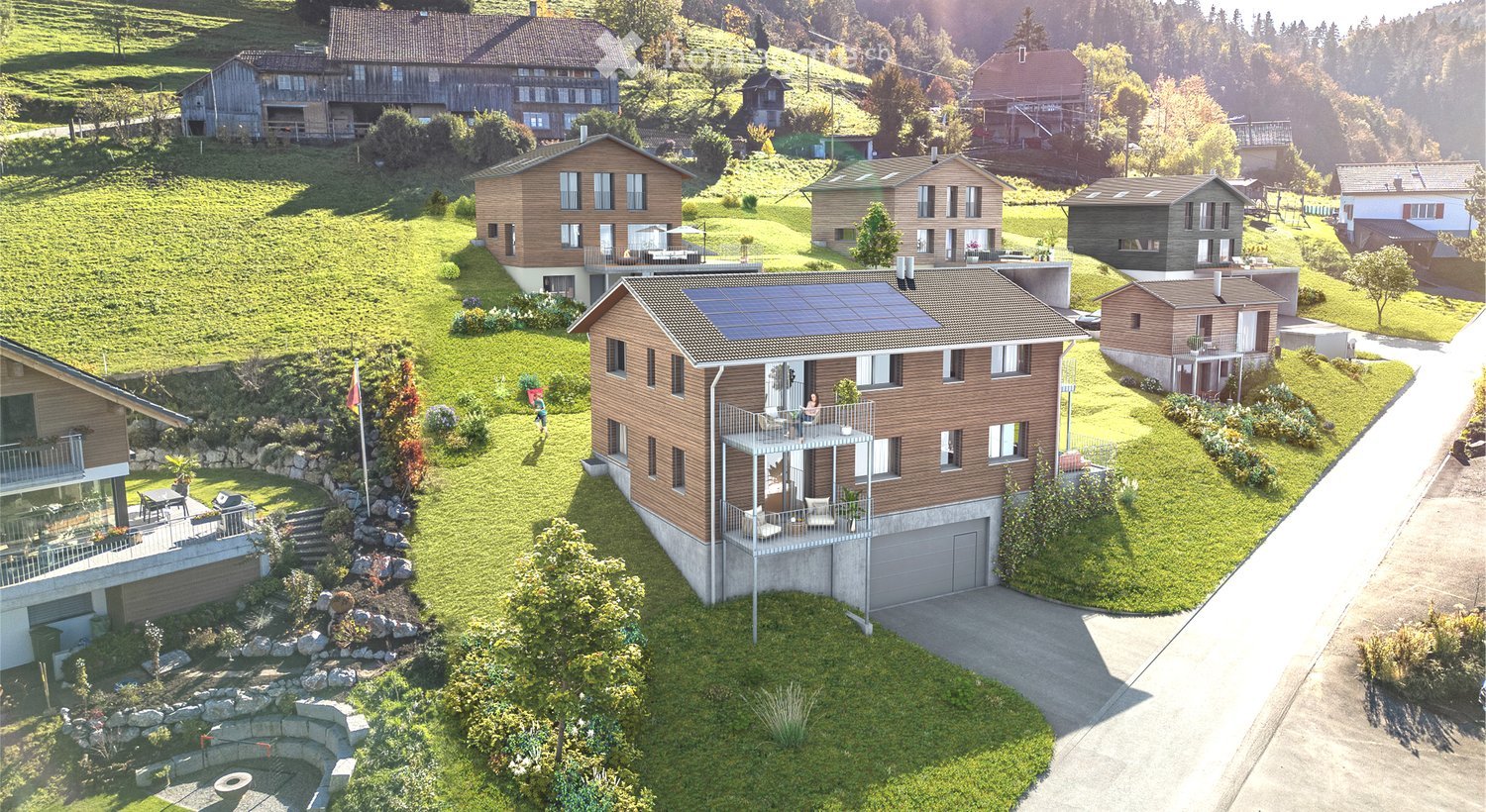 Moderne 4.5-Zimmer-Neubau-Wohnung mit Bergblick in Schwendibach - Bild 1