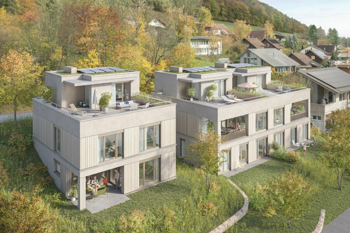 DOPPELEINFAMILIENHAUS - UNTERDORF MÖNTHAL - Zeitgemässe Architektur mitten im Grünen - Bild 6