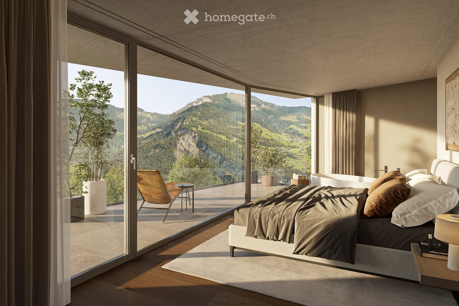 Moderne 5.5-Zimmer-Terrassenwohnung mit Panoramablick auf den Walensee und die umliegenden Alpen - Bild 6