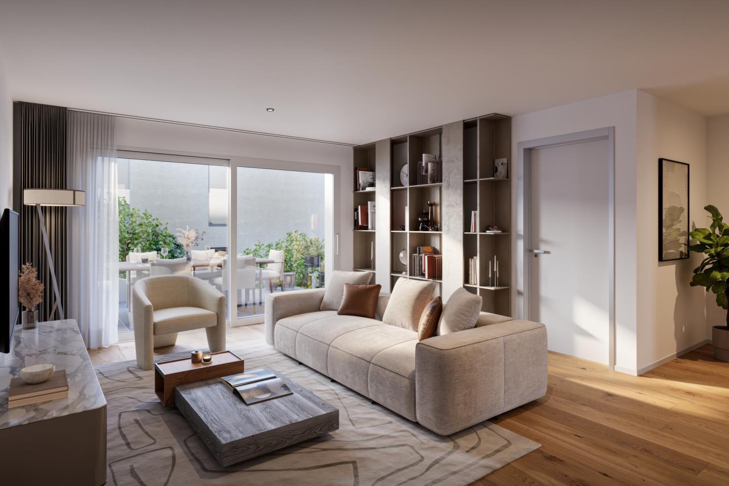 Neubauprojekt "Drei Halden" - 4.5-Zi. Etagenwohnung im EG - Wohnen