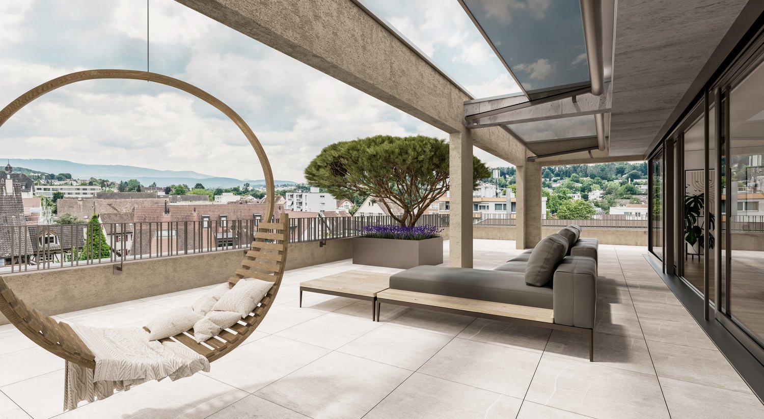 Grosszügige, moderne und sehr helle Attikawohnung mit grosser Terrasse -  Bild 2