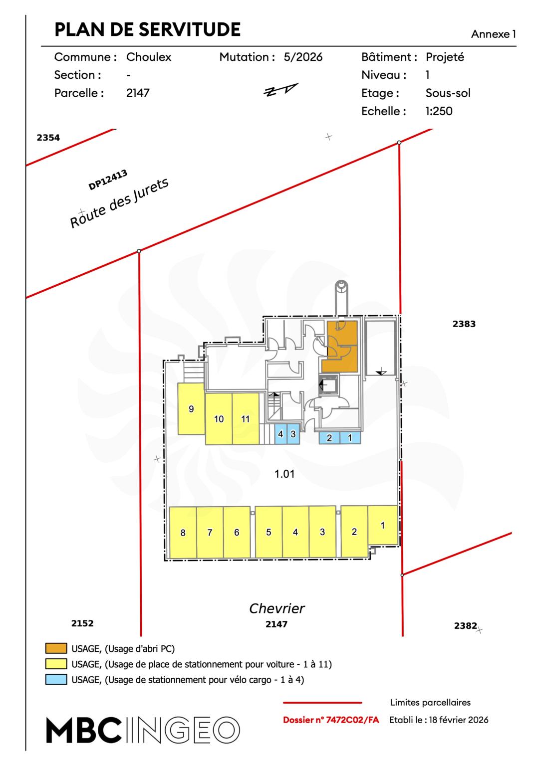 Appartement 3 pièces au 2e étage dans la promotion 11, route des Jurêts à Choulex - Bild 9