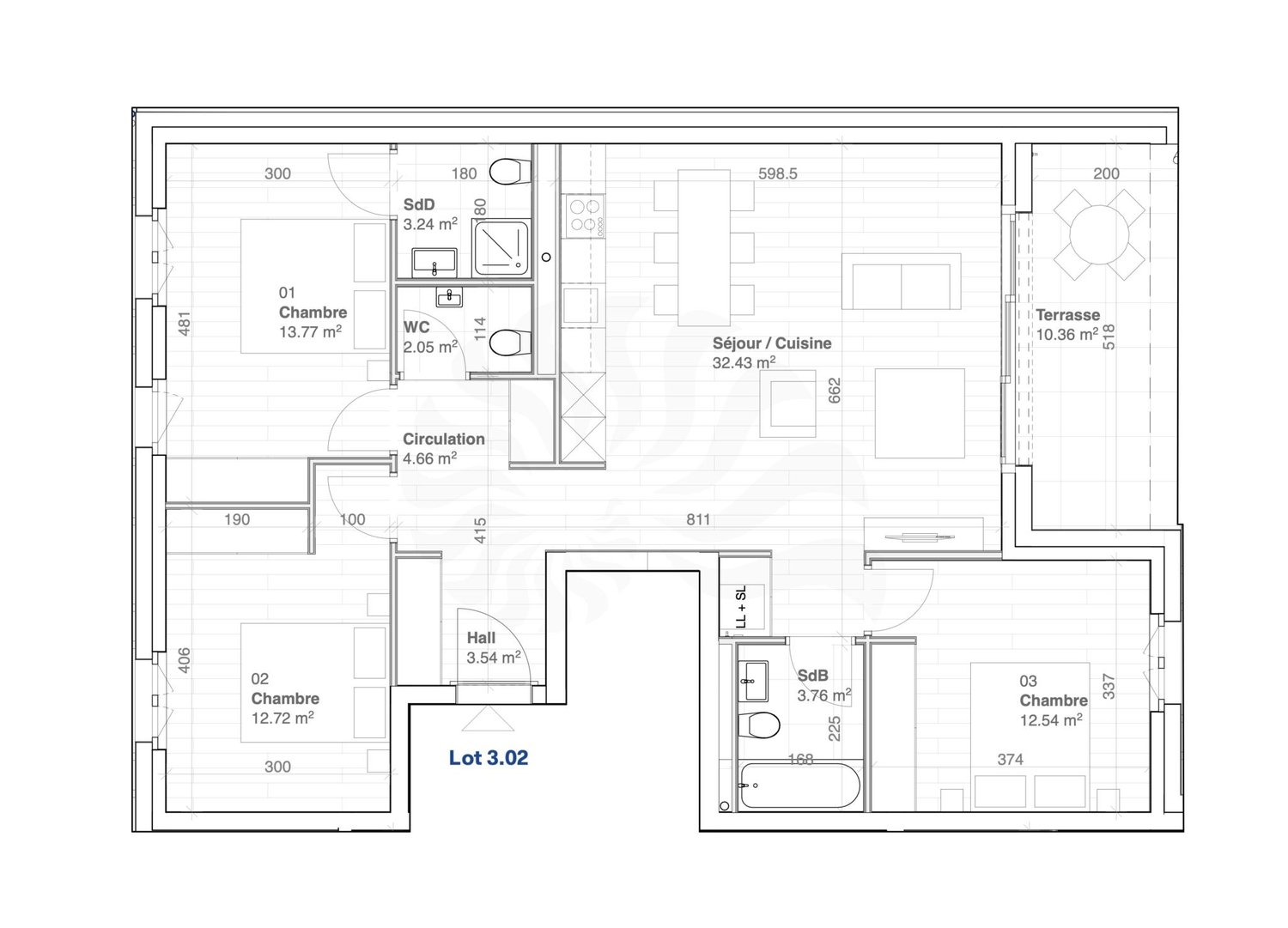 Appartement 5P au 1er étage, 11, route des Jurêts à Choulex - Bild 9