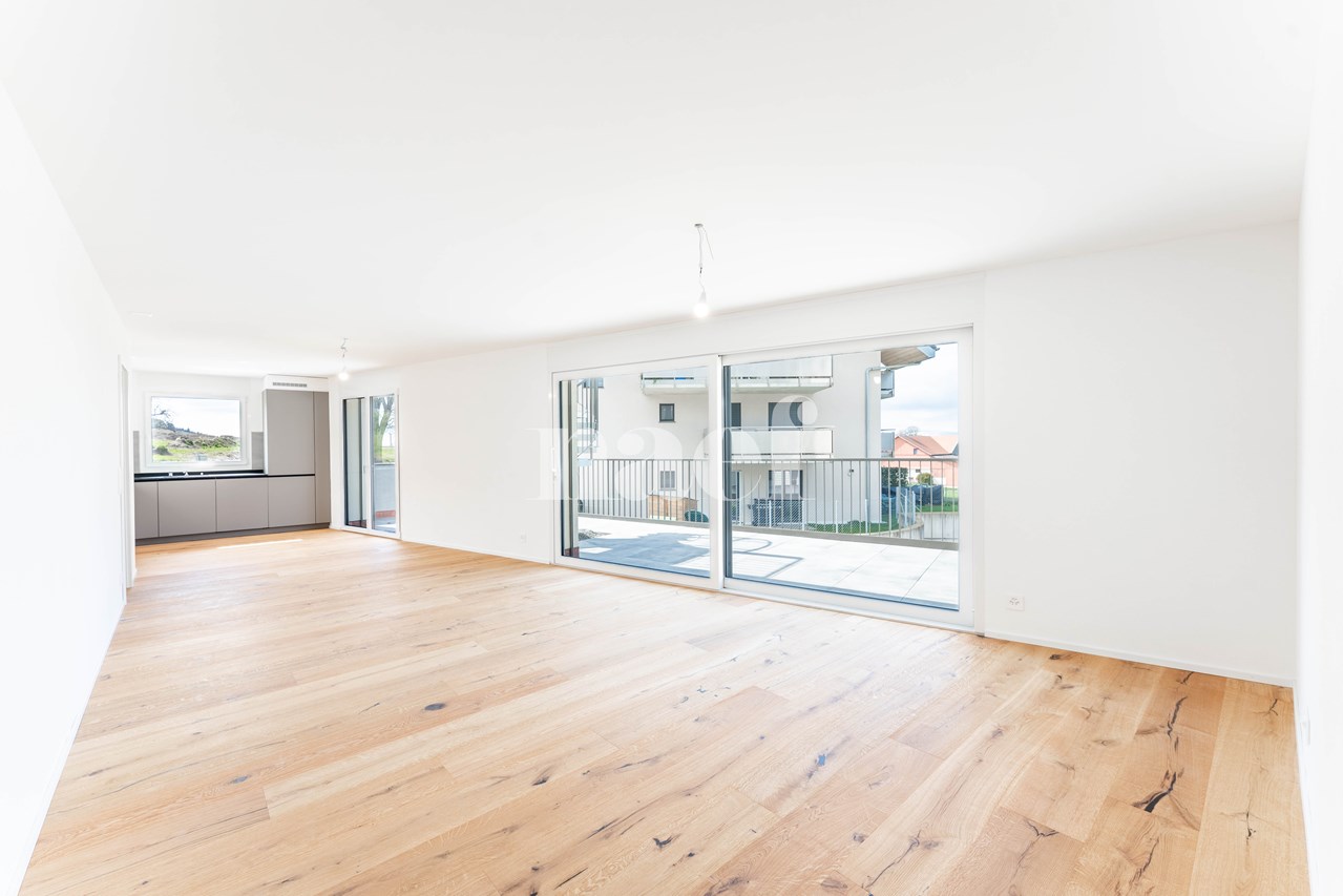 Appartement neuf de 5.5 pièces duplex avec grande terrasse et balcon à vendre à Prévonloup -  Bild 1